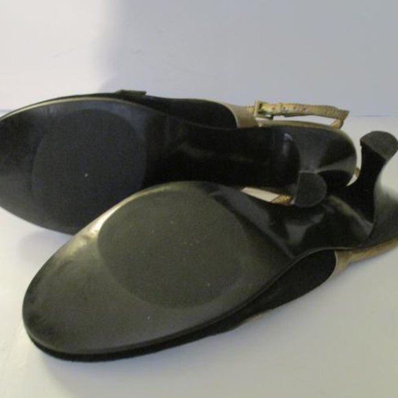 *Enzo Angiolini Black Suede Slingback Round Toe - Picture 10 of 10